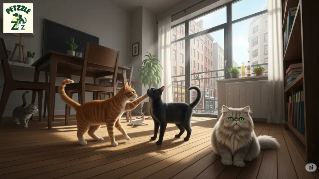 Gatos em Apartamento